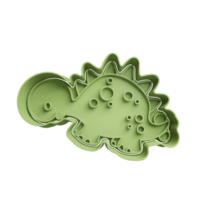 Stegosaurus Cookie Cutter STL 3