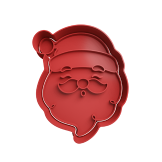 Santa Claus Head Cookie Cutter STL 2