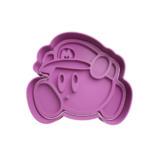 Kirby with Mario Hat Cookie Cutter STL