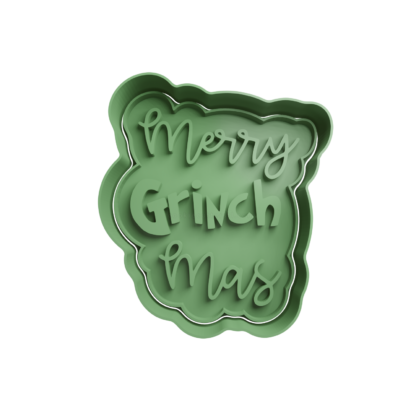 Merry Grinch Mas Cookie Cutter STL
