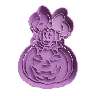 Minnie Pumpkin Cookie Cutter STL 2