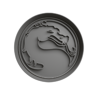 Mortal Kombat Logo Cookie Cutter STL