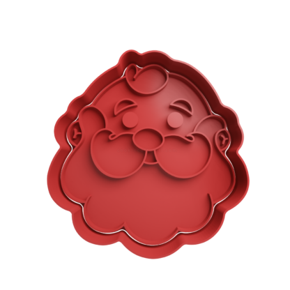 Santa Claus Head Cookie Cutter STL