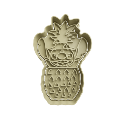 Stitch in Pineapple Cookie Cutter STL