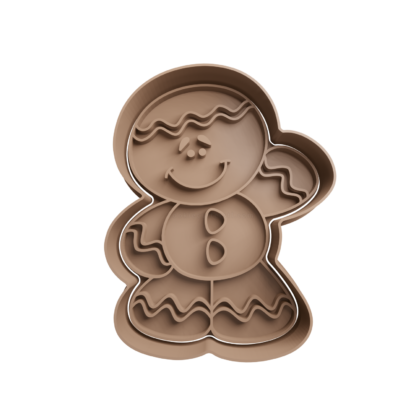 Gingerbread Man Cookie Cutter STL 3