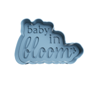 Baby in bloom Cookie Cutter STL 2