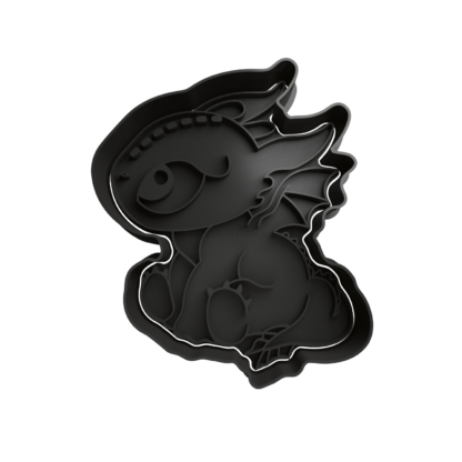 Toothless Cookie Cutter STL 2