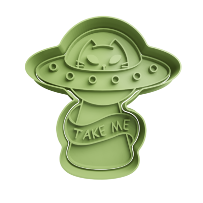 Alien Cat -Take me Cookie Cutter STL