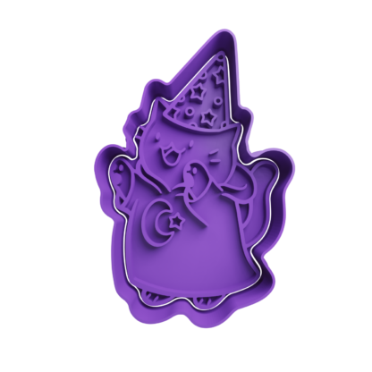 Witch Cat Cookie Cutter STL 2