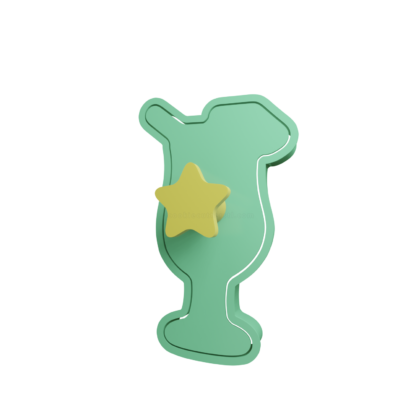 Cocktail Caipirinha Cookie Cutter STL