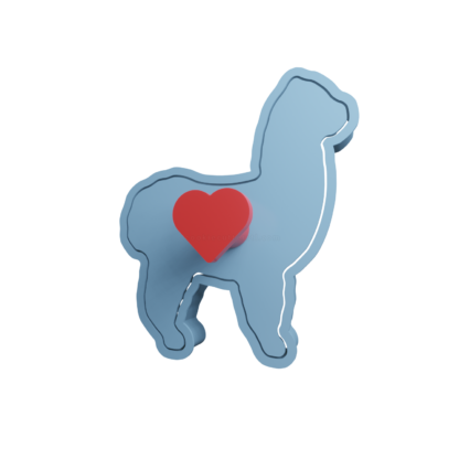 Alpaca Cookie Cutter STL