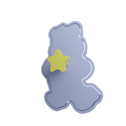 Grumpy Bear Cookie Cutter STL