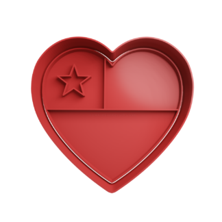 Chile Heart Cookie Cutter STL
