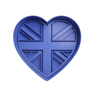 United Kingdom Heart Cookie Cutter STL