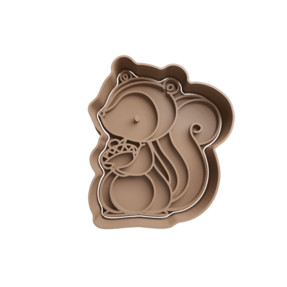 Squirrel Cookie Cutter STL 2