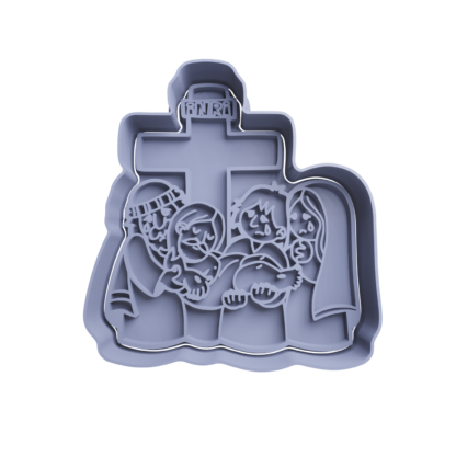 Jesus is Taken Down From the Cross Cookie Cutter STL