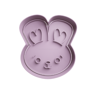 Easter Bunny Head Cookie Cutter STL 3