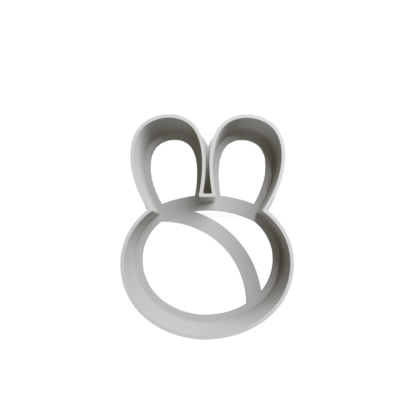 Bunny Head Cookie Cutter STL 5