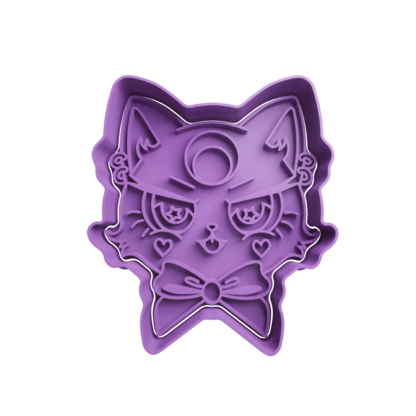 Gothic Cat Cookie Cutter STL