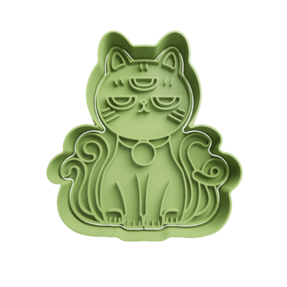 Alien Cat Cookie Cutter STL