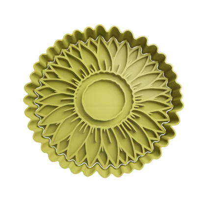 Sunflower Cookie Cutter STL 2