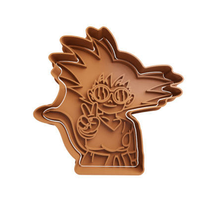 Kid Son Goku with Glasses Cookie Cutter STL