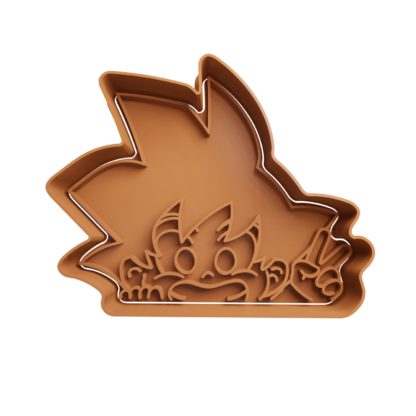 Child Son Goku Cookie Cutter STL 3