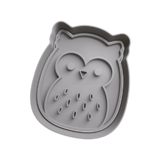 Squishmallows Hoot Grey Owl Cookie Cutter STL