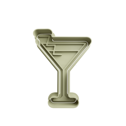 Cocktail Martini Cookie Cutter STL