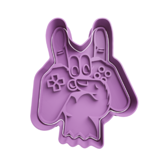 Hand Rock Playstation Cookie Cutter STL