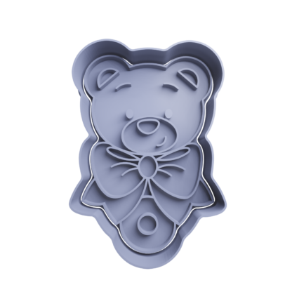 Bear Baby Rattle Cookie Cutter STL