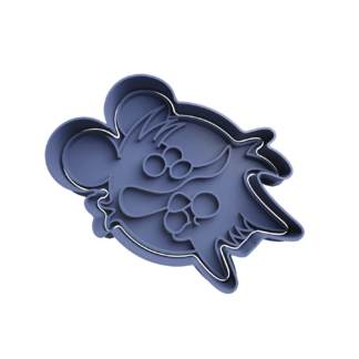 Itchy & Scratchy Ying Yang Cookie Cutter STL