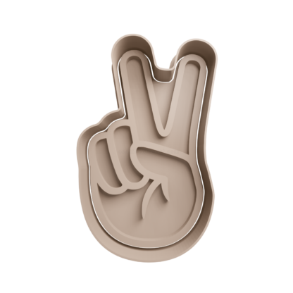 ✌️Hand V sign Cookie Cutter STL