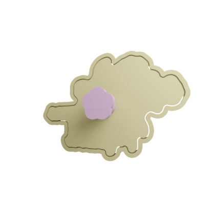 Te amo mami with flowers Cookie Cutter STL