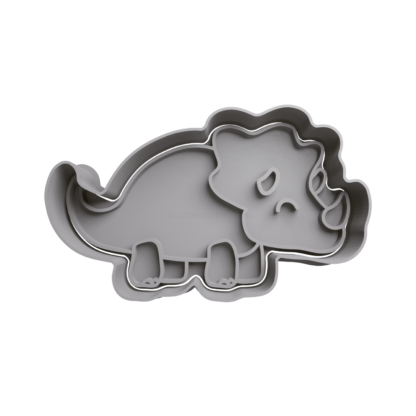 Triceratops Cookie Cutter STL 3