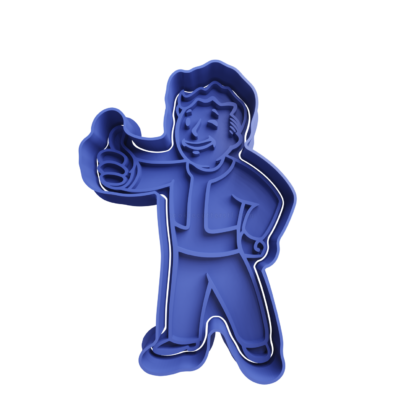 Vault Boy Cookie Cutter STL