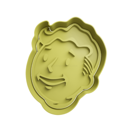 Vault Boy Head Cookie Cutter STL