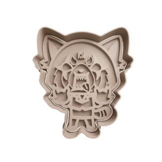 Aggretsuko Angry Cookie Cutter STL