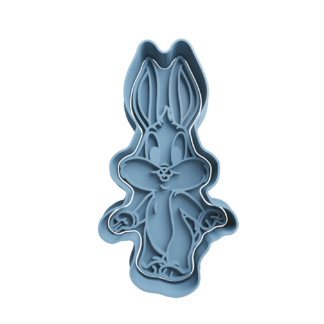 Bugs Bunny Baby Cookie Cutter STL