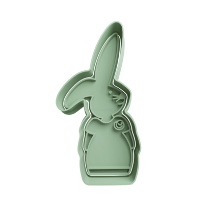 Bunny Cute Cookie Cutter STL 3