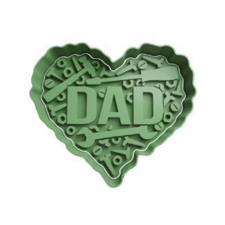 DAD Tools Heart Cookie Cutter STL