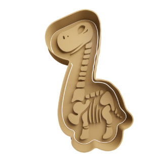 Diplodocus Fossil Cookie Cutter STL