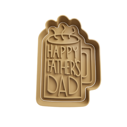 Happy Father’s Day Mug Cookie Cutter STL