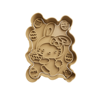Hello Kitty Easter Cookie Cutter STL 4