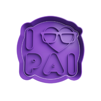 I love pai with Glasses Cookie Cutter STL