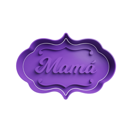 Tag Mamá Cookie Cutter STL