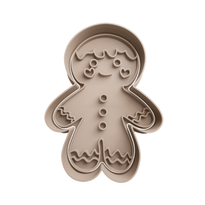Glazed Gingerbreadman Cookie Cutter STL