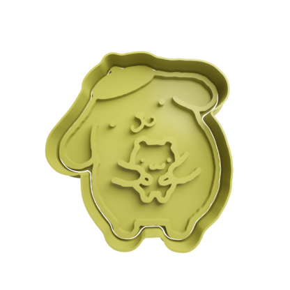 Pompompurin with Hamster Cookie Cutter STL