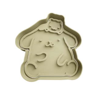 Pompompurin with Hamster Cookie Cutter STL 2