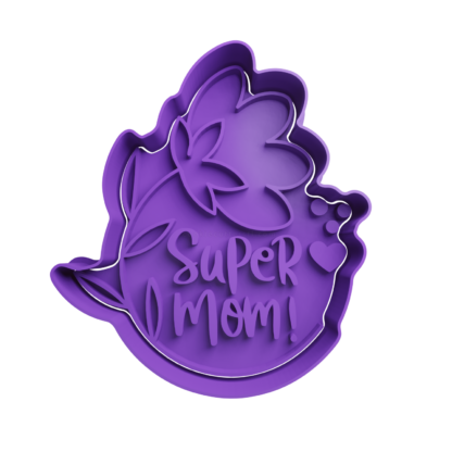 Super Mom Cookie Cutter STL 3